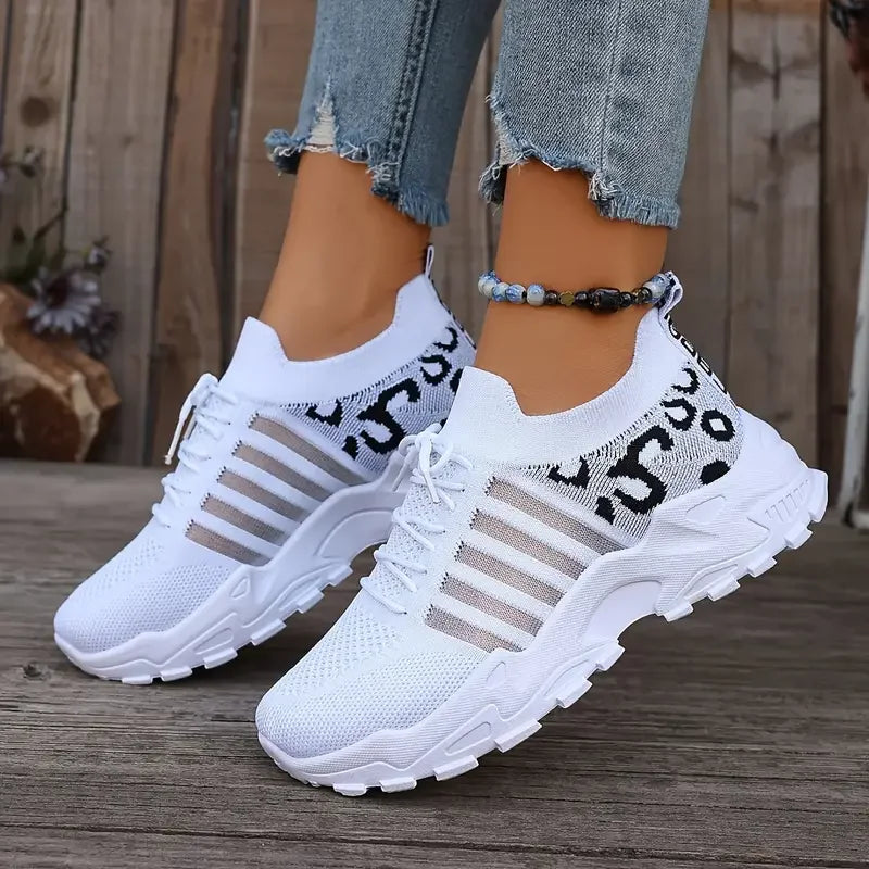 Tênis Feminino Casual Knit Ultra Confort